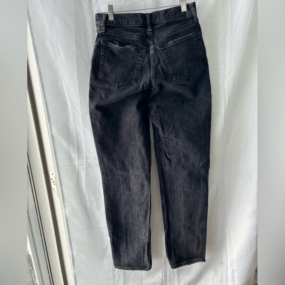 Abercrombie & Fitch The Dad Jean Black Stone Wash size 2 - Picture 10 of 10